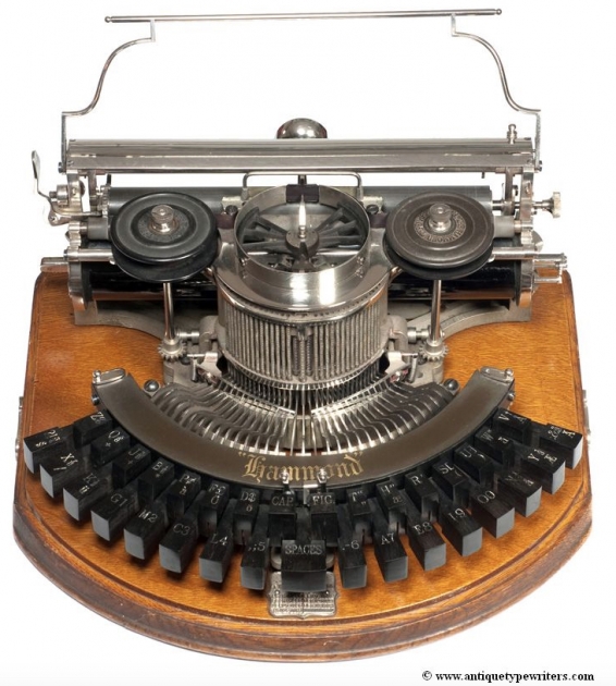 1886 Hammond 1b on the Typewriter Database